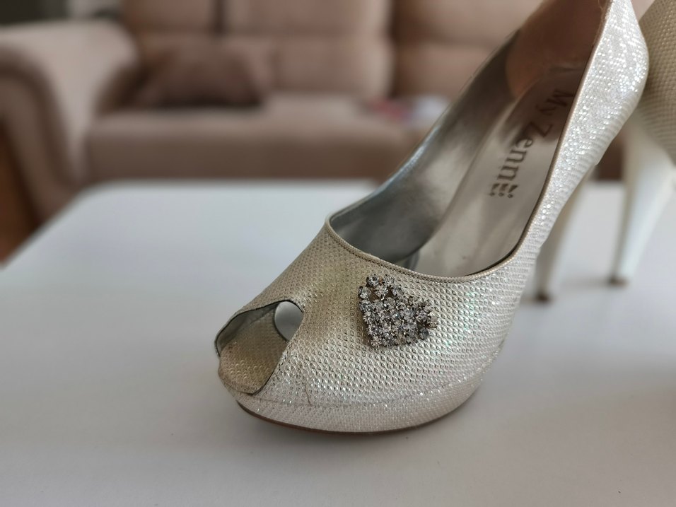 Işıltılı Topuklu Ayakkabı + Çanta Seti  37 Numara - Görsel 4