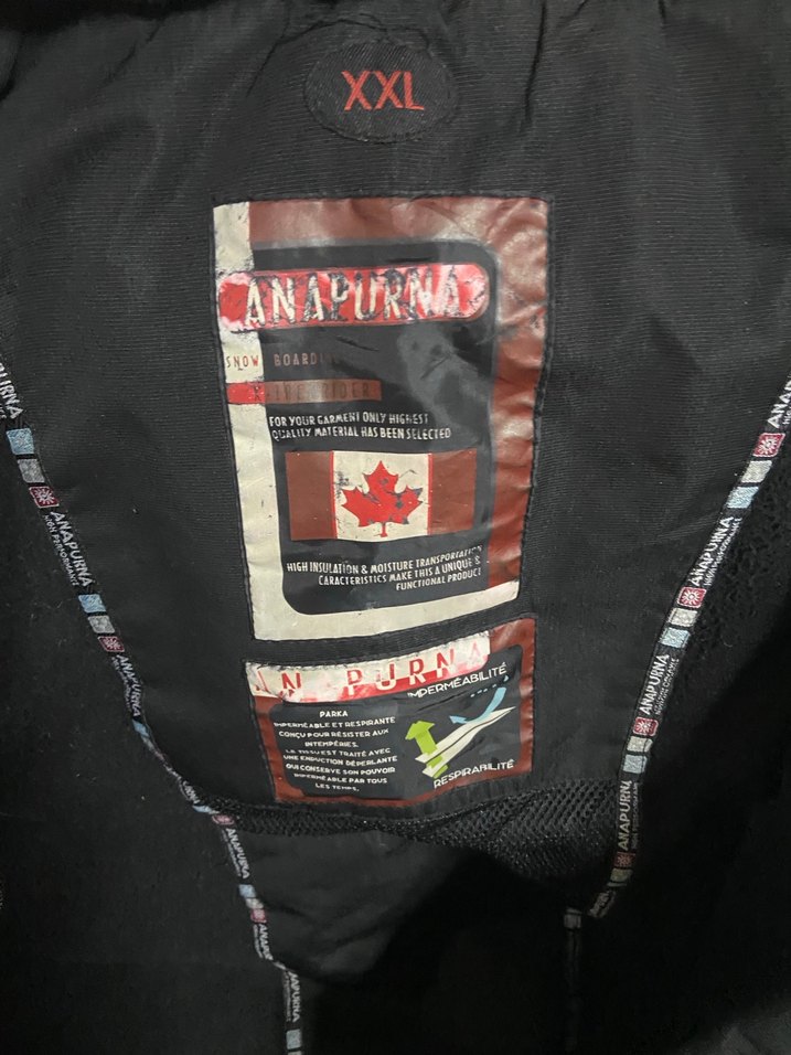 Siyah Fermuarlı  anapura marka erkek dağcı montu - Görsel 2