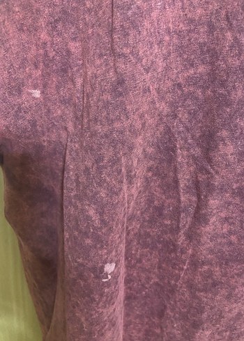 Bordo Kız Tişörtü Düğmeli ve Baskılı - Görsel 6