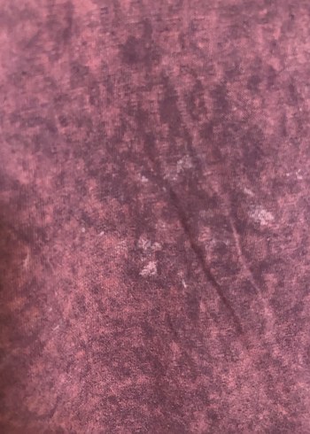 Bordo Kız Tişörtü Düğmeli ve Baskılı - Görsel 5