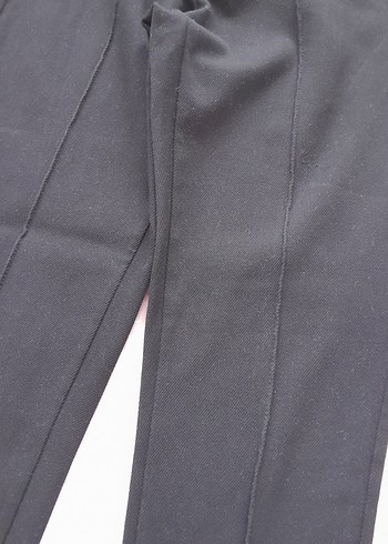 Koton Lacivert Kadın Pilili Midi Kumaş Pantolon