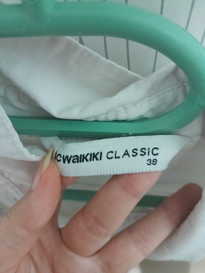 Kadın Beyaz Keten Uzun Kollu Gömlek - Görsel 2