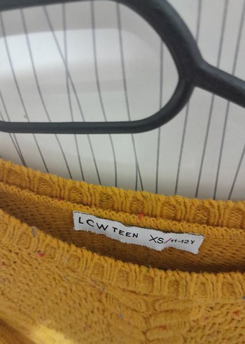 Sarı Kadın Örgü Kazak - Görsel 2