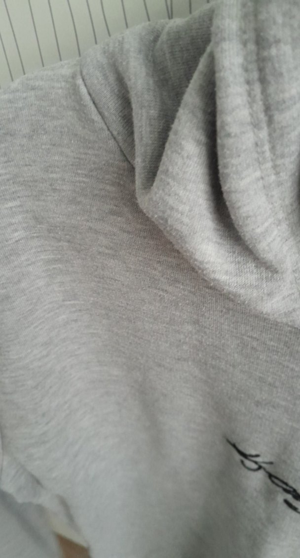 Gri Kapüşonlu Kadın Sweatshirt - Görsel 5