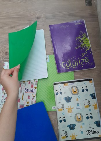 Pastel Yeşil Kapaklı Defter 5adet toplu fiyatttir - Görsel 4