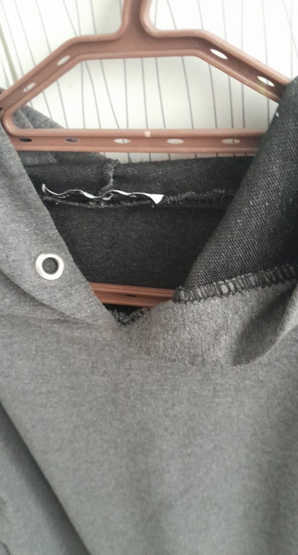 Kadın Gri Kapüşonlu Sweatshirt - Görsel 4