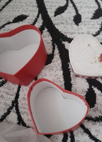 Kırmızı Kalp Şeklinde Hediyelik Kutular Seti - Görsel 7