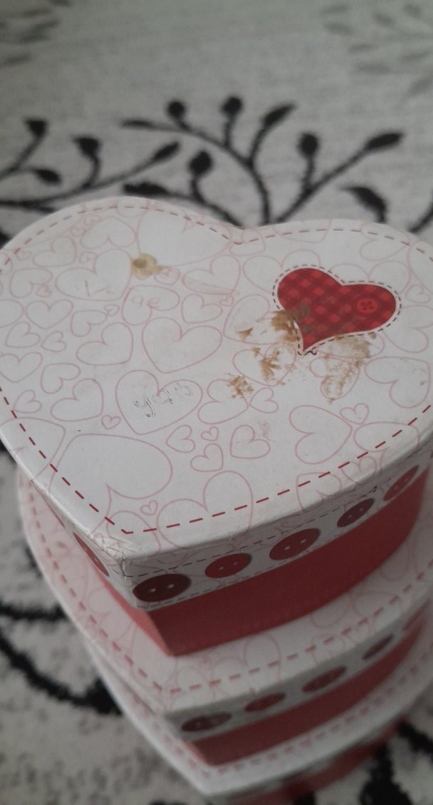 Kırmızı Kalp Şeklinde Hediyelik Kutular Seti - Görsel 2