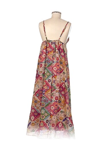38 Beden Vintage Love Uzun Elbise %70 İndirimli.