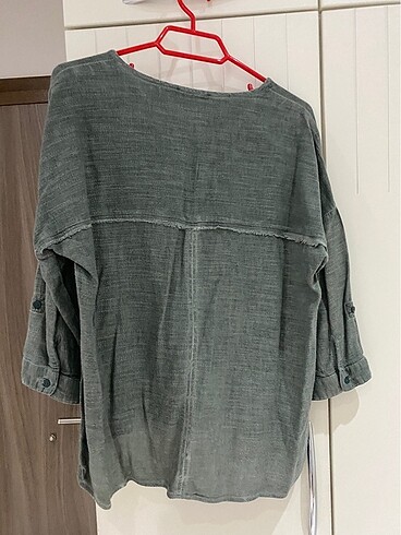 Mavi Jeans Mavi jeans dokulu şahane yeşil bluz