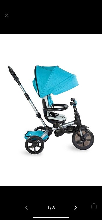 Kraft Prime x Qplay 6 in 1 bisiklet mavi