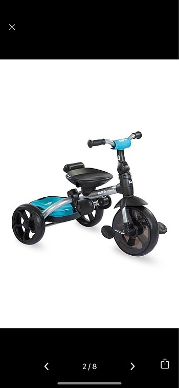 Kraft Kraft Prime x Qplay 6 in 1 bisiklet mavi