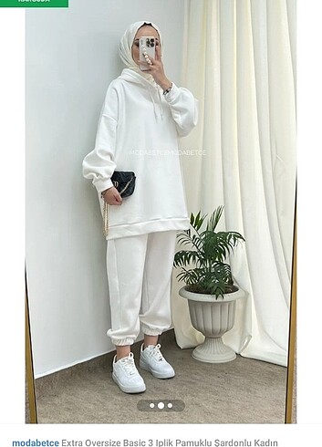 Trendyol & Milla beyaz sweatshirt tunik L-XL