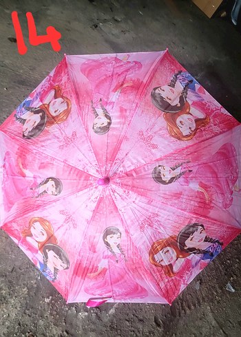 Pembe Pop Kültür Kadın Şemsiye