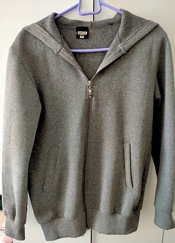 m Beden Kapüşonlu fermuarlı sweatshirt hırka