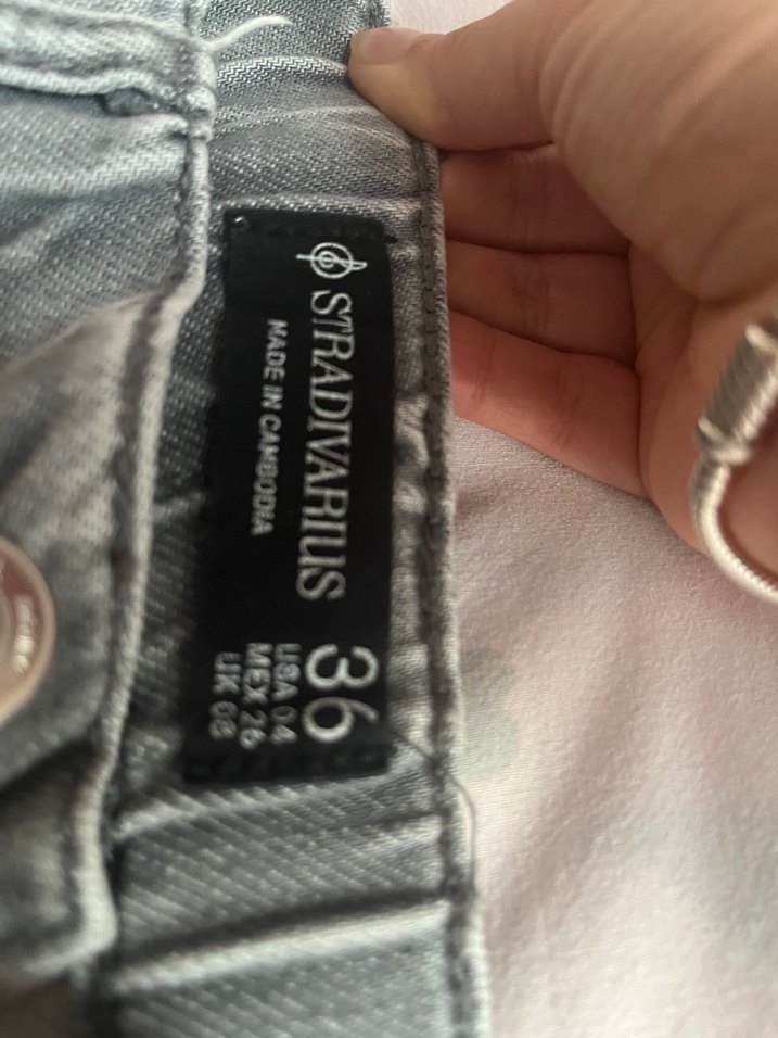 Geniş Paça Antrasit  Denim Jean — görsel 4/5