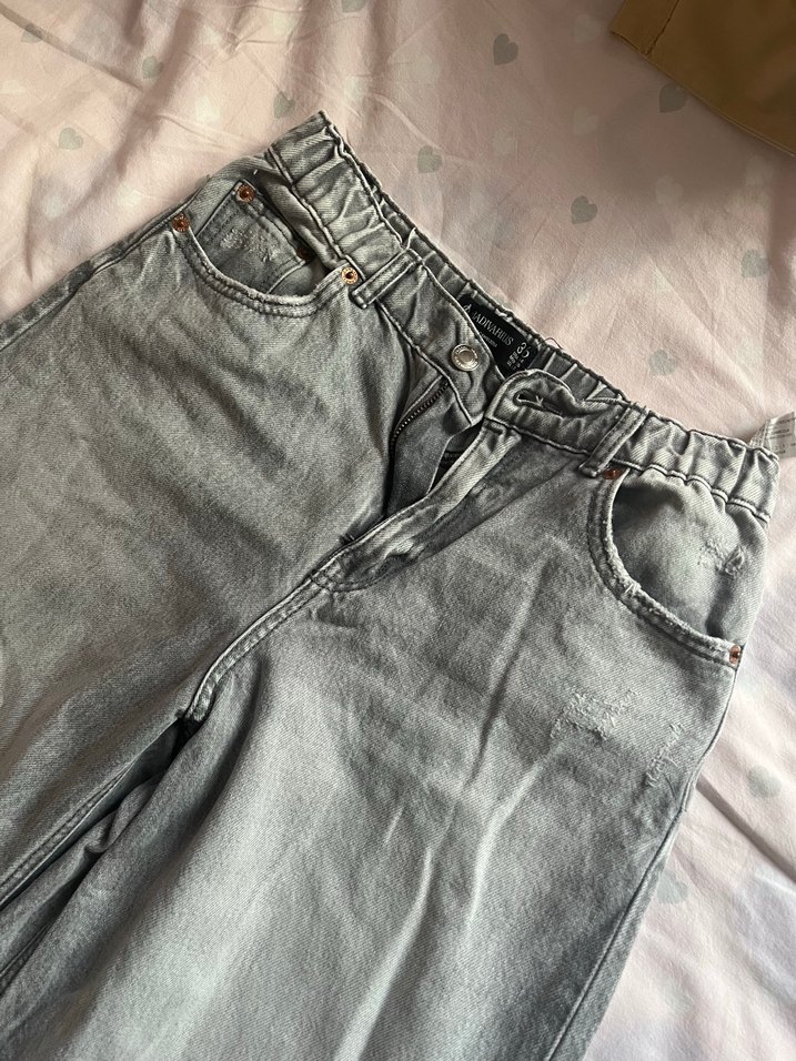 Geniş Paça Antrasit  Denim Jean — görsel 2/5