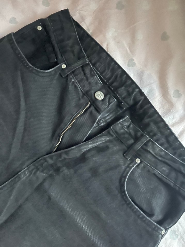 Rahat Siyah Denim Jean Pantolon — görsel 2/3