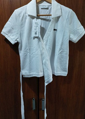 Lacoste Kadın Beyaz Kısa Kollu Gömlek