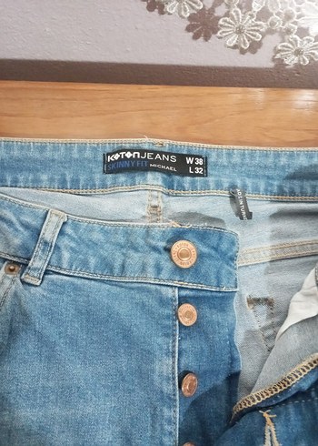 Düğmel koton marka Mavi Denim erkek Kot - Görsel 2