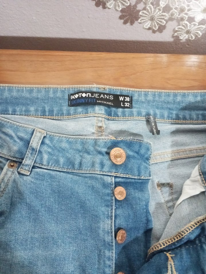 Düğmel koton marka Mavi Denim erkek Kot - Görsel 2