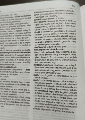 İngilizce-Türkçe Sözlük Sayfası - Görsel 4