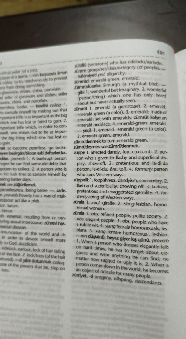 İngilizce-Türkçe Sözlük Sayfası - Görsel 4