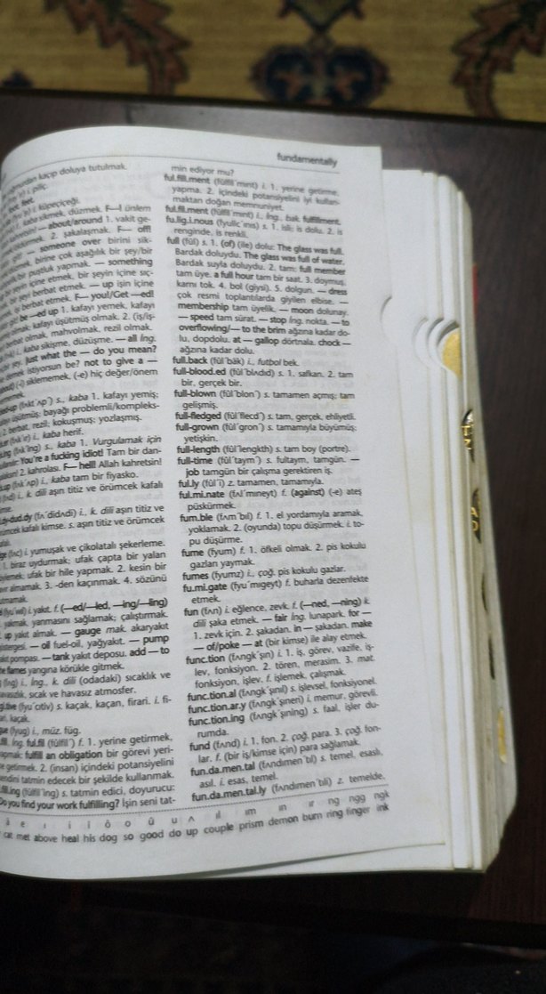 İngilizce-Türkçe Sözlük Sayfası - Görsel 3