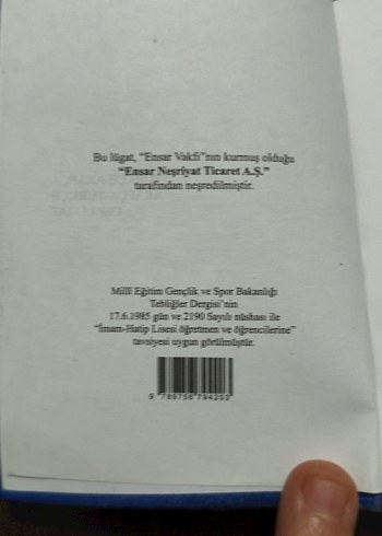 Arapça Türkçe cep lügat.360 sayfa. - Görsel 2