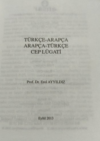 Arapça Türkçe cep lügat.360 sayfa. - Görsel 4