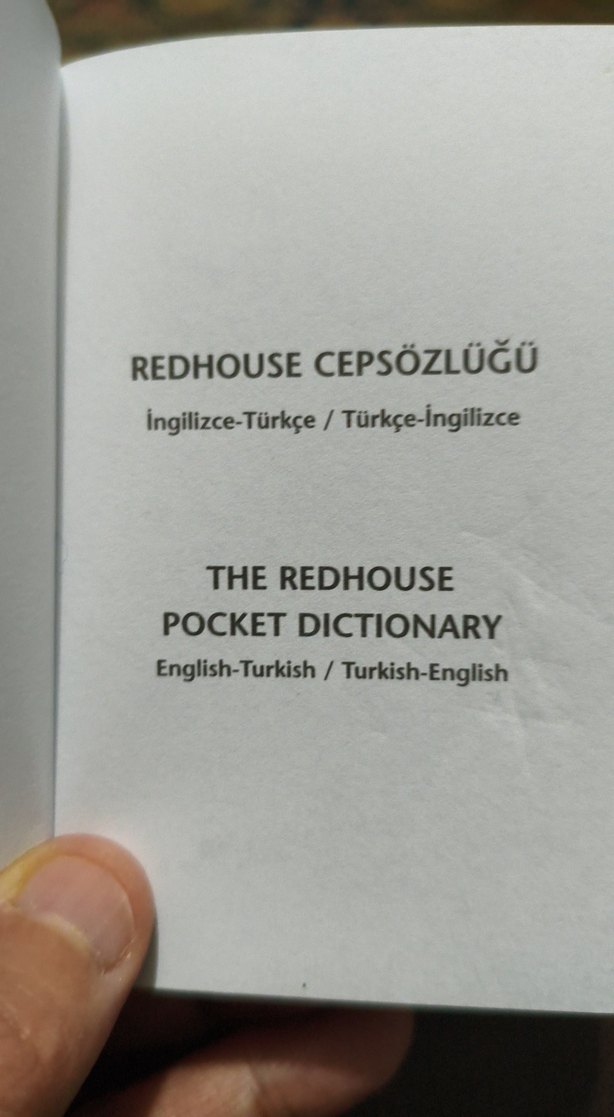 Redhouse cep sözlüğü.490 sayfa. - Görsel 3