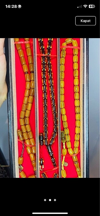 3 lü sıkma kehribar - Görsel 3