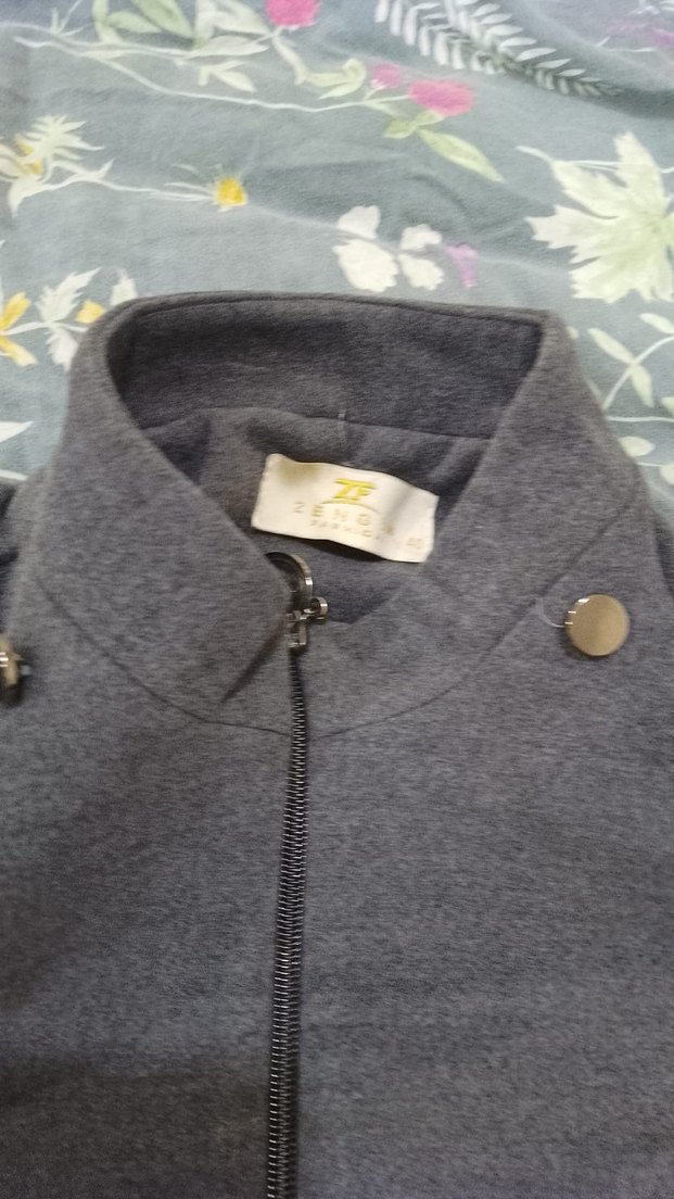 Gri Uzun Kadın Kaban - Görsel 5