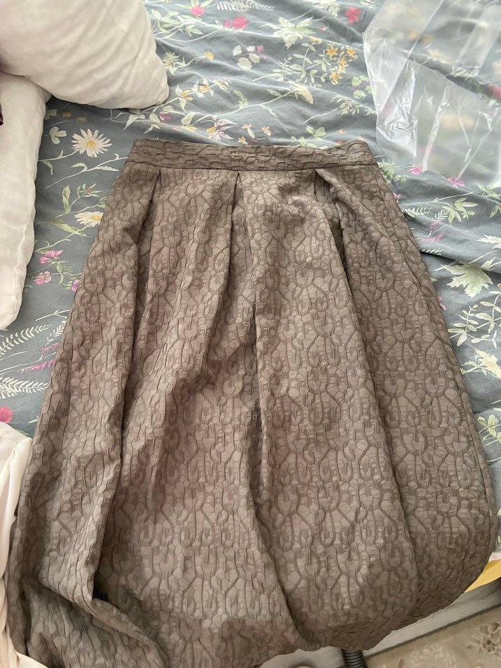 Kadın Bohem Pilili Uzun Keten Etek - Görsel 3