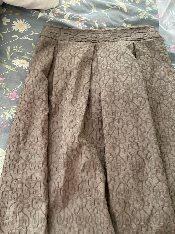 Kadın Bohem Pilili Uzun Keten Etek - Görsel 2