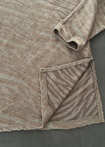 Bej Kadın Triko Boğazlı Kazak - Görsel 2