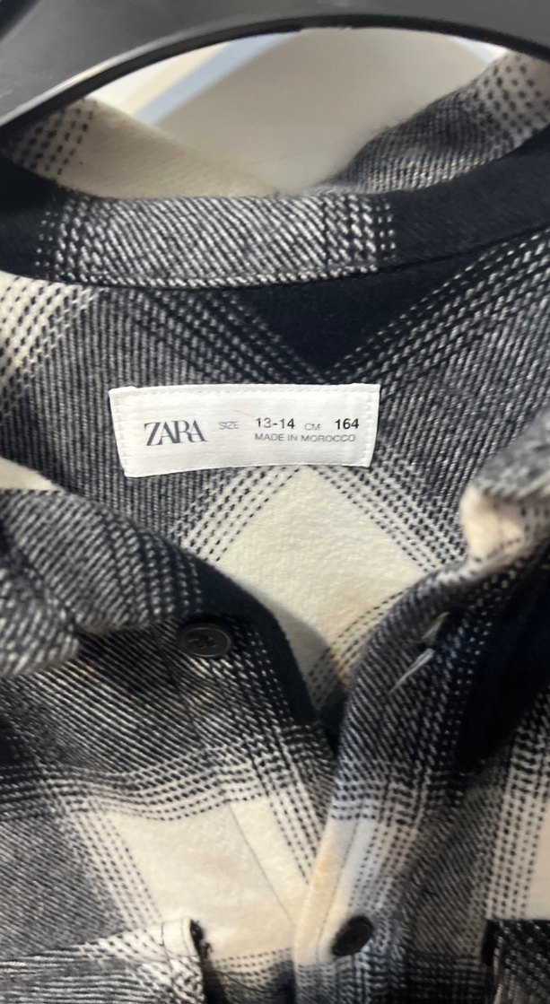 Gri Ekoseli Uzun Kollu Erkek Çocuk Gömlek - Görsel 2