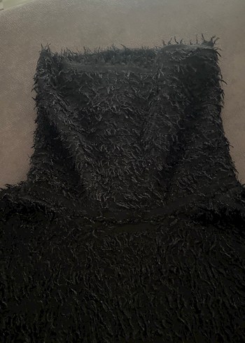 Sakallı iplik siyah kazak - Görsel 3