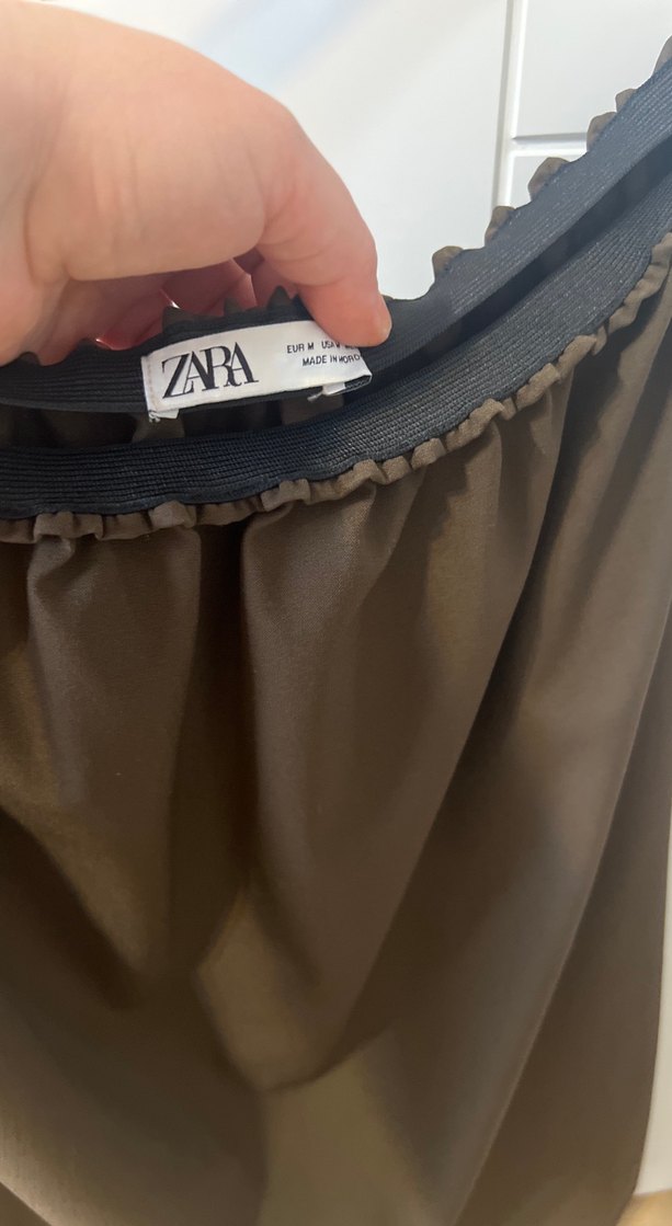 Midi kahverengi Kadın midi Etek - Görsel 3