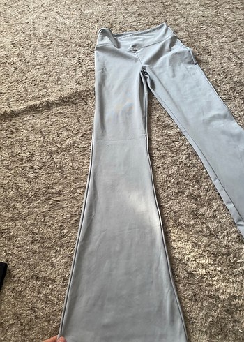 Gri Kadın Normal Boy İspanyol Paça Pantolon - Görsel 2