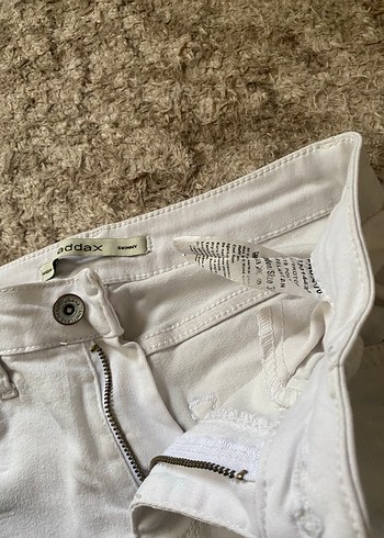 Beyaz Kadın Kot Pantolon skkiny jean - Görsel 4