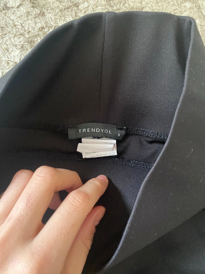 Siyah Elastik Kadın Spor Tayt push up - Görsel 2