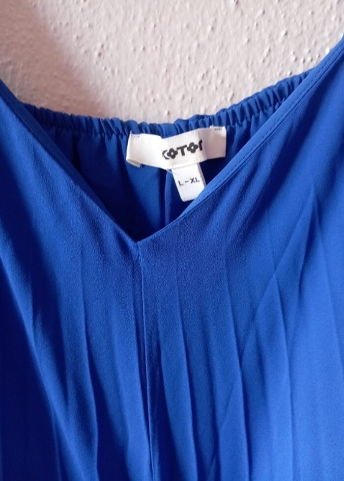 Şifon piliseli elbise - Görsel 3