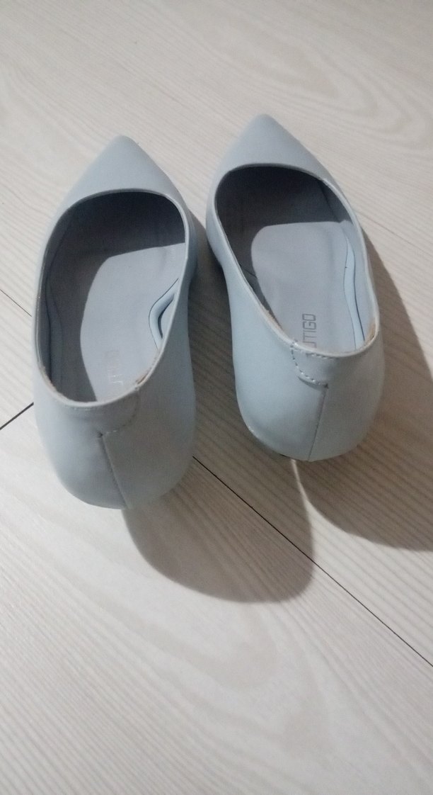 Bebe mavisi Minimalist Stiletto Topuklu Kadın Ayakkabı - Görsel 5