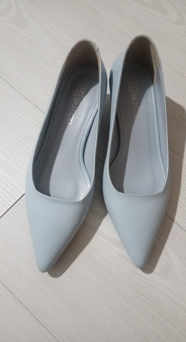 Bebe mavisi Minimalist Stiletto Topuklu Kadın Ayakkabı - Görsel 4