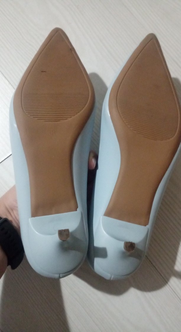 Bebe mavisi Minimalist Stiletto Topuklu Kadın Ayakkabı - Görsel 3