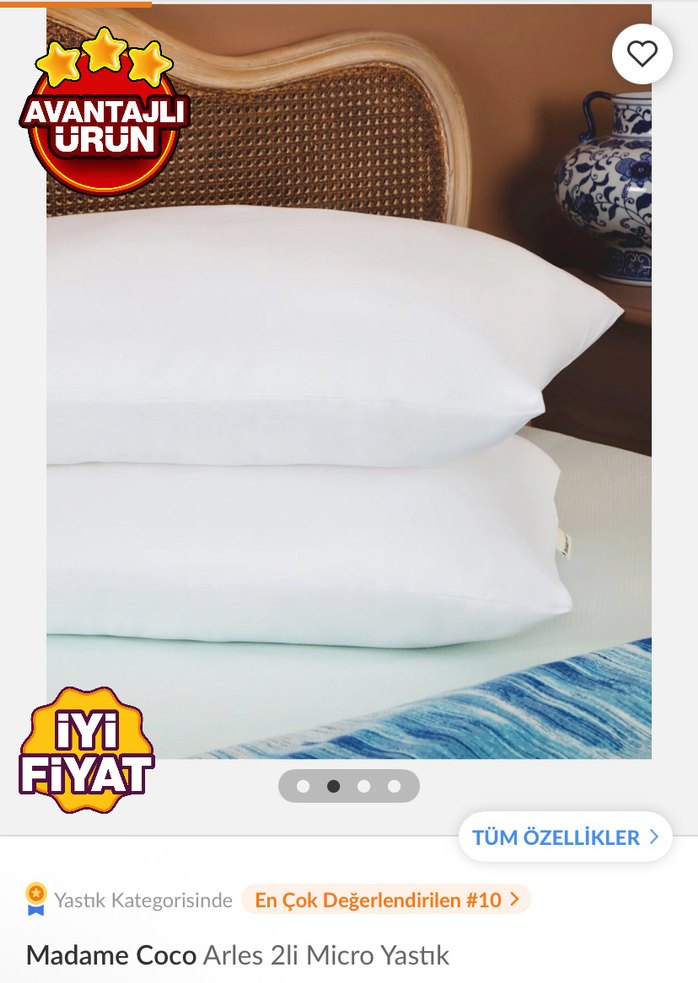 Madame Coco Arles Micro Yastık - Görsel 2