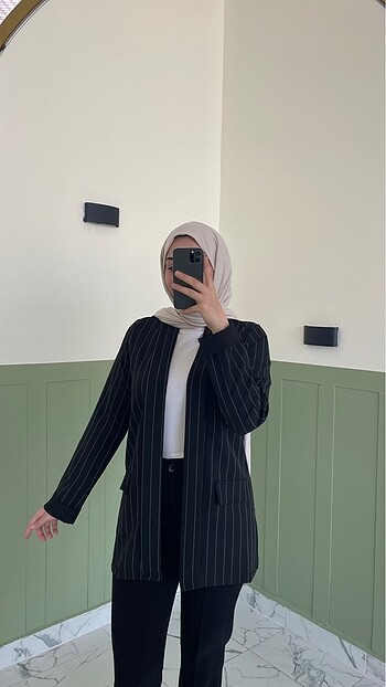 ÇİZGİLİ BLAZER CEKET