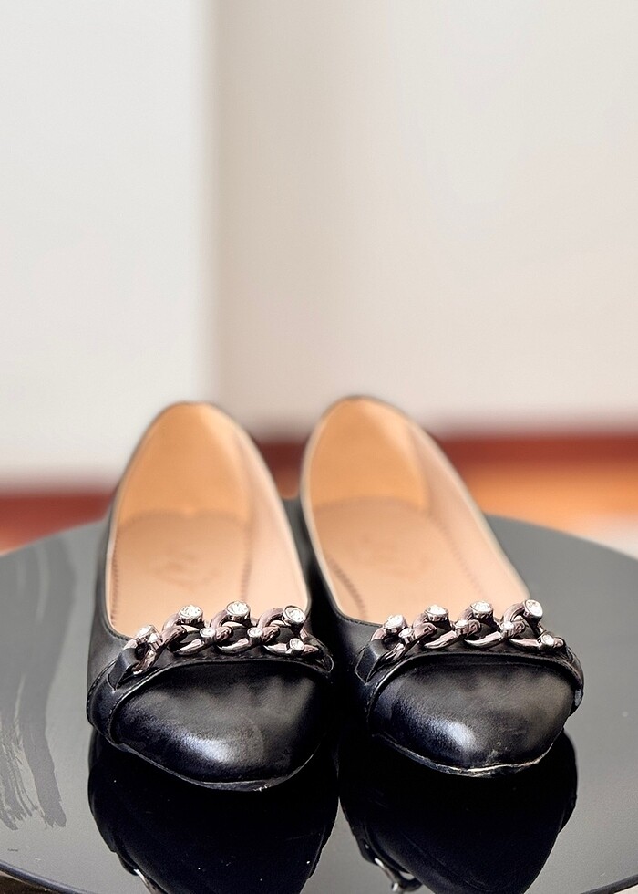 Önü taş detaylı babet - Görsel 2