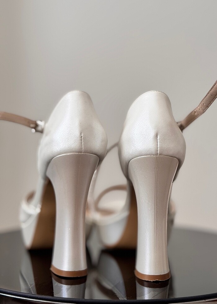 Taş detaylı gelin ayakkabısı - Görsel 3